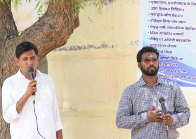 Georgish Britto actively participating De-addiction & Rehabilitation Campaign