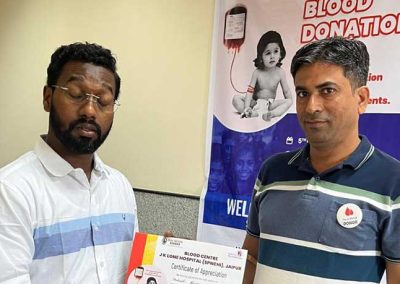 Blood Donation Camp at St. Xavier’s School, Nevta