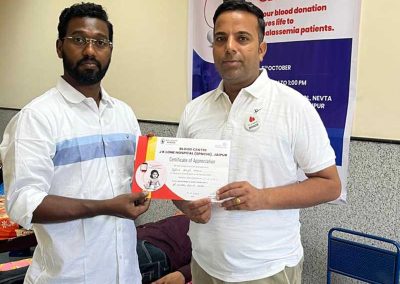 Blood Donation Camp at St. Xavier’s School, Nevta