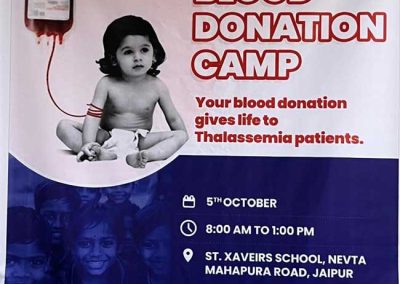 Blood Donation Camp at St. Xavier’s School, Nevta