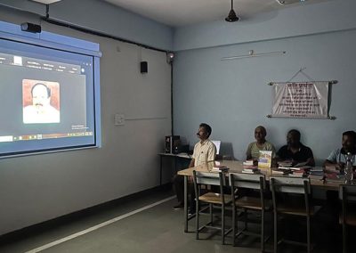Inmates attending national level Zoom meeting