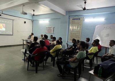 Inmates attending national level Zoom meeting