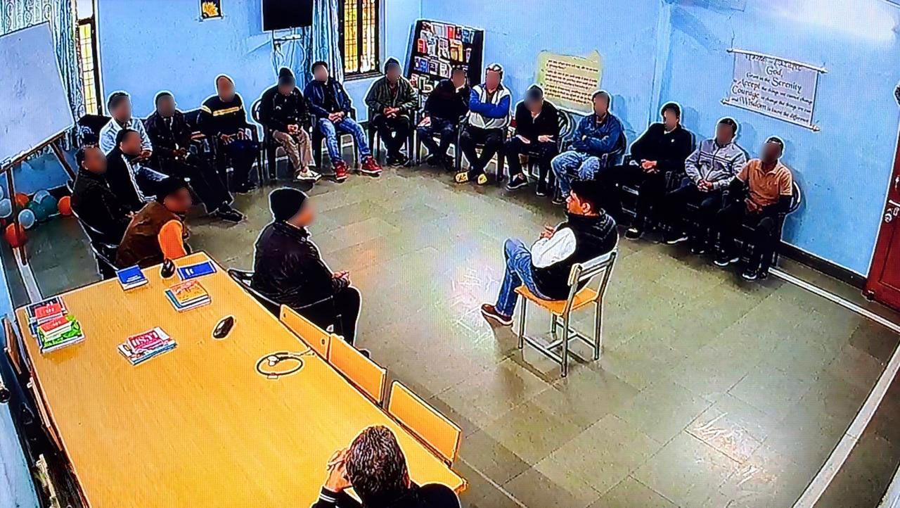 Group sessions given by Dr. Mahvir Sainik to the inmates